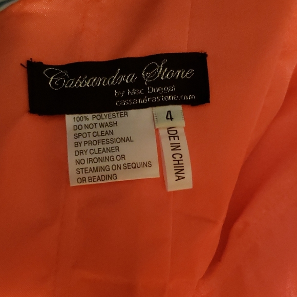 Neon orange prom/evening dress - Picture 5 of 5